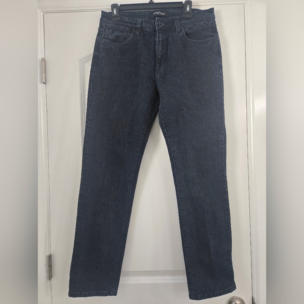 Men's Dark Blue Straight-Leg Jeans 32x32